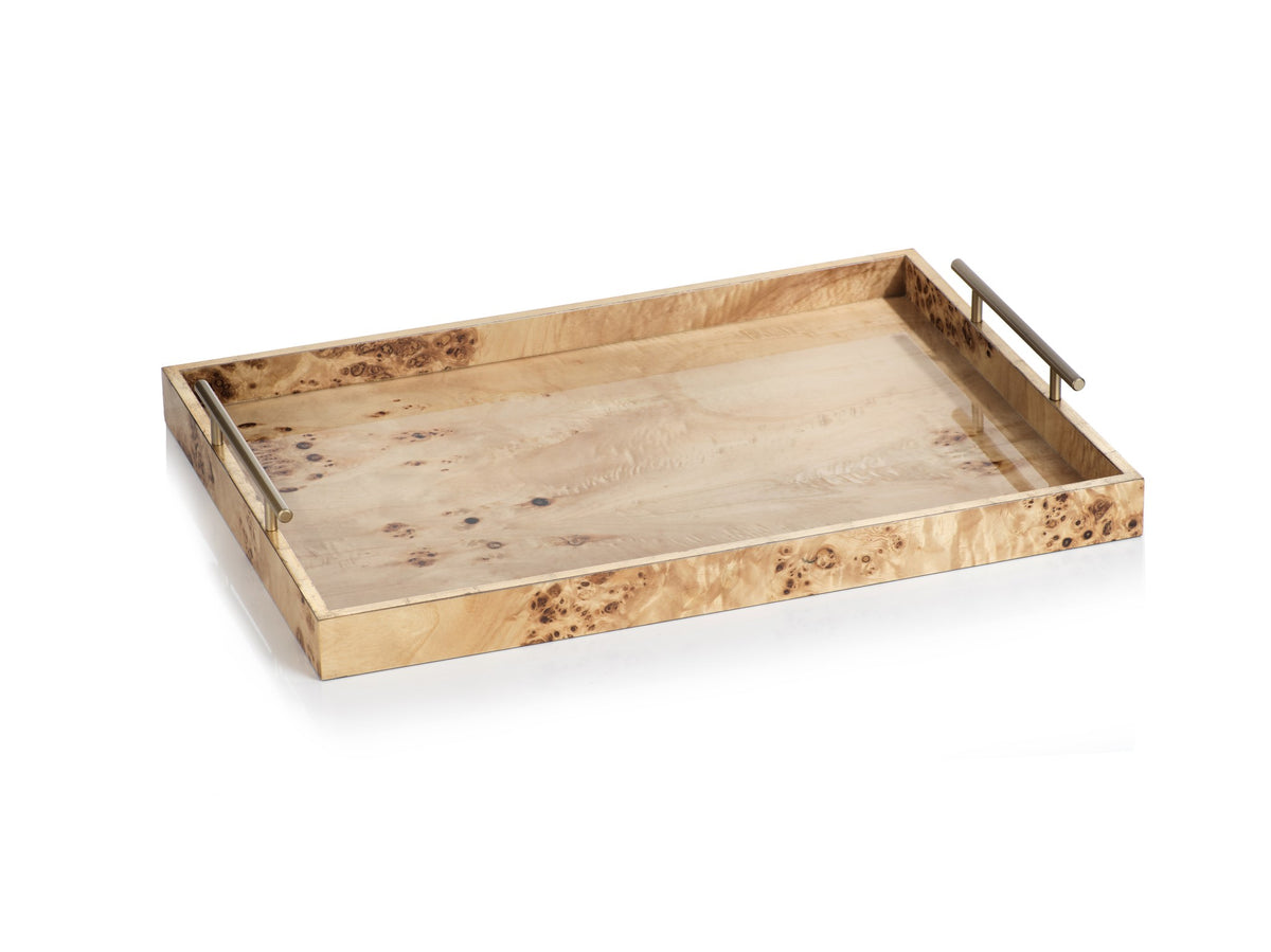 Leiden Burl Wood Tray  STORE PICK UP ONLY – Starr Home