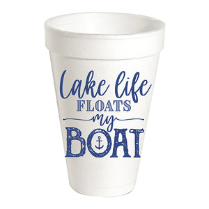 Lake Life Foam Cups