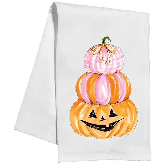 Pink Pumpkin Stack Towel