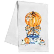 Load image into Gallery viewer, Blue Pumpkin Bow Towel
