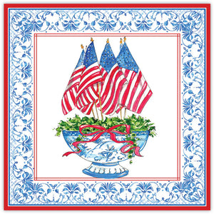 Patriotic Flag Chinoiseries Placemats