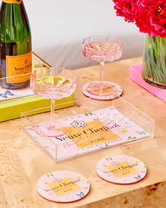 Champagne Pink Acrylic Coaster