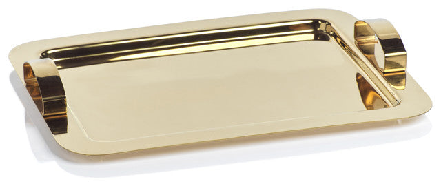 Stainless Steel Gold Serving Tray