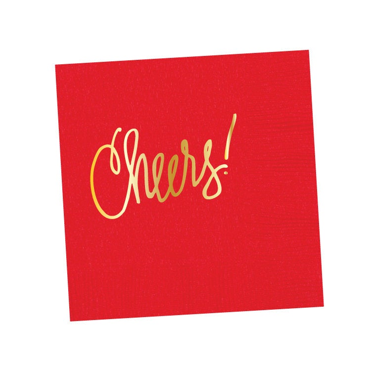 Cheers Napkins Assorted Colors
